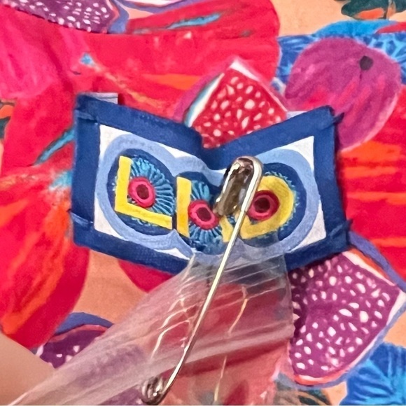 NWT LHD Casitas Printed Cotton Blend Poplin Mini Dress - Picture 10 of 13